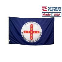 Terry's Texas Rangers Flag 1861-Yellow stars - 3x5'