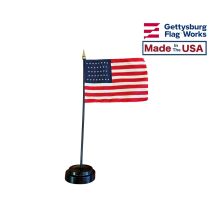 American, 37 Stars Stick Flag - 4x6"