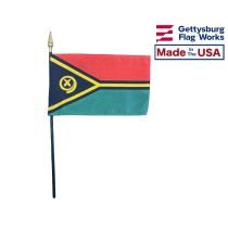 Vanuatu Stick Flag - 4x6"