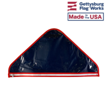 Vinyl Zipper Flag Case, Soft Plastic Triangle