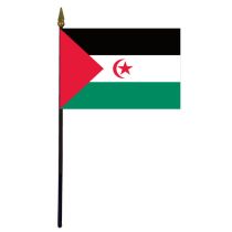 Western Sahara Stick Flag - 4x6"