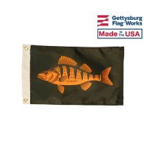 12x18" Yellow Perch - Fishing Boat Flag