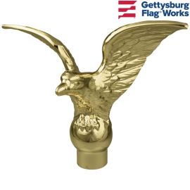 6.5" Gold Flying Eagle (No Ferrule) for Adjustable Parade Pole