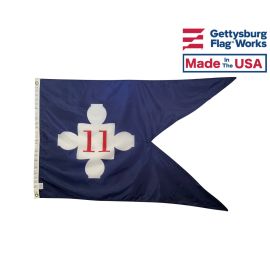 11th Corp HQ Guidon (1863) Flag - 3x5'