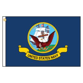 Navy Motorcycle Flag