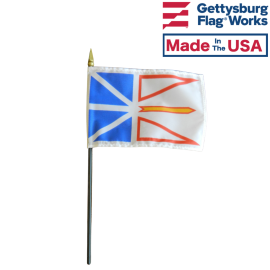 Newfoundland Stick Flag - 4x6"