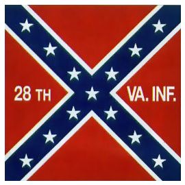 28th VA Infantry Flag - 4x4'