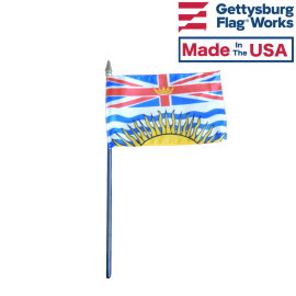 British Columbia Stick Flag - 4x6"