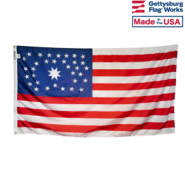 3x5' 34 Star Kansas Double Medallion (1861) Flag 