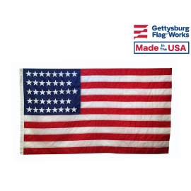 Historical American 38 Star Flag
