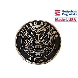 3" Army Bronze Medallion - Adhesive Backed 3" Diameter