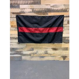 THIN RED LINE FIREMAN'S FLAG, TRADITIONAL 3 STRIPE