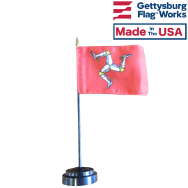 Isle of Man Stick Flag - 4x6"