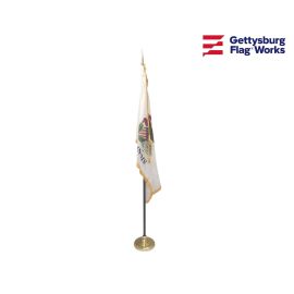 3x5' Illinois Indoor Flag Set - Choose Options