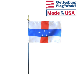Netherlands Antilles Stick Flag - 4x6"