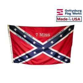 7th MISS Infantry Flag by Gettysburg Flag Works Made in the USA