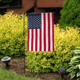 Embroidered American garden flag