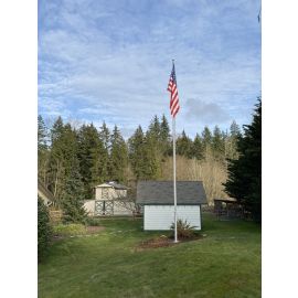 Easy order aluminum 35' flagpole 