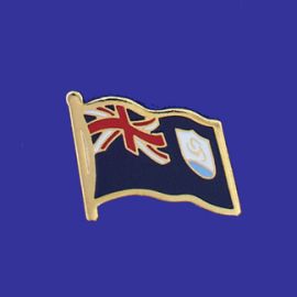 Anguilla Lapel Pin (Single Waving Flag)