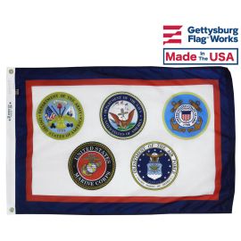 US Armed Forces Flag Flying