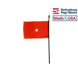 Army Brigadier General Stick Flag - 4x6"