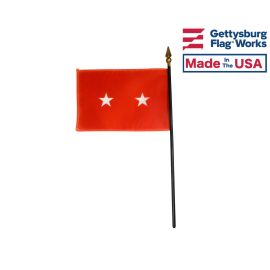 Army Major General Stick Flag - 4x6"