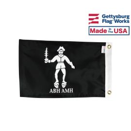 Bartholomew Roberts "Black Bart" Pirate Boat Flag
