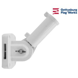 White Adjustable Flag Bracket