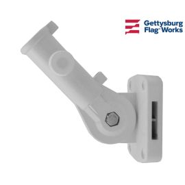 White Adjustable Flag Bracket