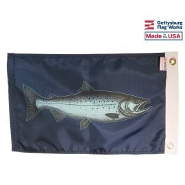 12x18" Chinook Salmon Flag - Fishing Boat Flag