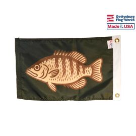 12x18" Crappie Fish Flag - Fishing Boat Flag