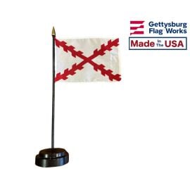Cross Of Burgundy Stick Flag - 4x6"