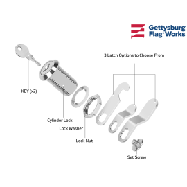 lock and key for camcleat pole
