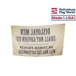3x5' Union Slogan Banner "Disloyal Men" Flag