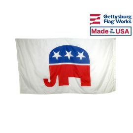 3x5' Republican G.O.P. Flag - Elephant 