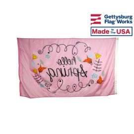 Hello Spring Flag - 3x5'