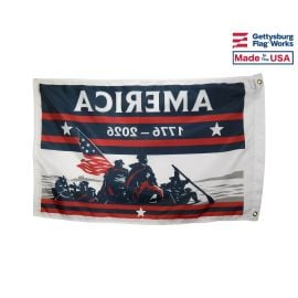 America 250 Dare To Cross Flag, 1776-2026