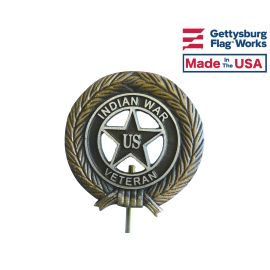 Indian War Veteran Bronze Grave Marker 