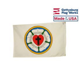 Lutheran Rose Flag 