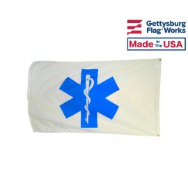 STAR OF LIFE FLAG - 3X5'