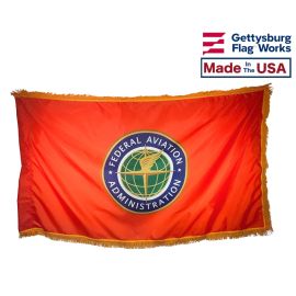 Federal Aviation Administration Indoor & Parade Flag Made in the USA by Gettysburg Flag Works