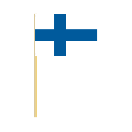 Finland Cotton Stick Flag