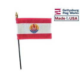 French Polynesia Stick Flag - 4x6"