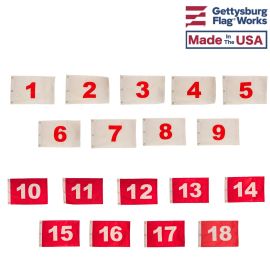 Golf Flag Pin Hole Set #1-18
