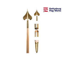 Guidon Staff Set - Guidon Flagpoles for Military