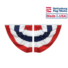 Patriotic Pleated Half Fan Sets