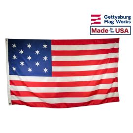 Hopkinson 13 Star American Flag Made in the USA by Gettysburg Flag Works