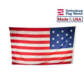Hopkinson 13 Star American Flag Made in the USA by Gettysburg Flag Works