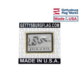 Join, or Die Rectangle Lapel Pin