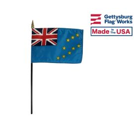 Tuvalu Stick Flag - 4x6"